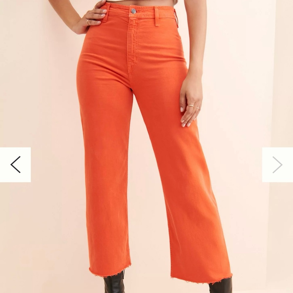 Pistola Penny Crop Jeans - Orange